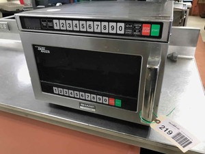 lot 219 image: Sharp R-CD1200M Commercial Microwave Twin Touch