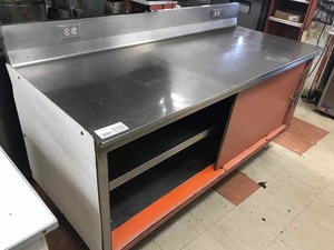 lot 300 image: Modified Stainless Steel Work StationCabinet