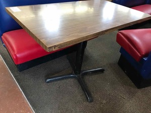 lot 108 image: Tables  (24)  24 x 42 single pedestal all sold for one money as one lot