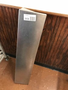 lot 113 image: Stainless Steel Shelf,  45 in x 9 in