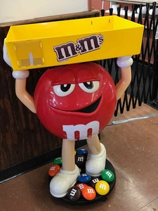 lot 117 image: Red M & M Display for candy