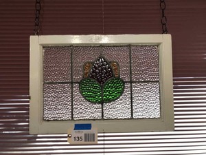 lot 135 image: Stained Glass Window (Tulip)