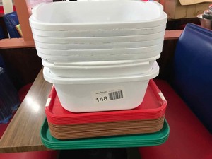 lot 148 image: Tubs and Trays
