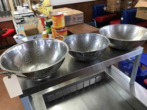 lot 150 image: (3) Large Colanders