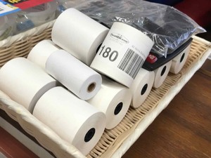 lot 180 image: Rolls cash register paper (not thermal)