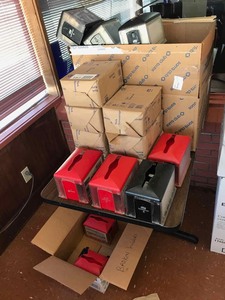 lot 193 image: Assorted Napkin Dispensers and Brown Napkins