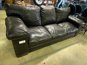 lot 56 image: Sofa (dark brown)