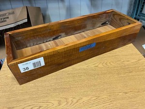 lot 38 image: Wood Box (apprx. 30 x 10 x 6 inches)