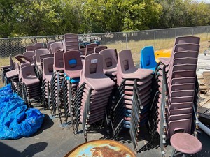 lot 22 image: Child Size Stacking Chairs, High Bidder Takes All