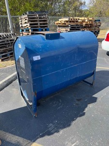 lot 9 image: Used Oil Drum, apprx. 60 x 27 x 44 inches tall (has a little oil still inside)