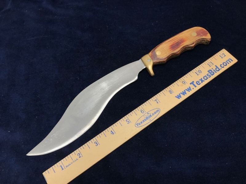 lot 217 image: Knife  Unfinished, Synthetic Wood Handle