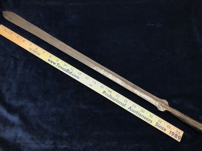 lot 231 image: Knife  African SpearheadLance, Forged