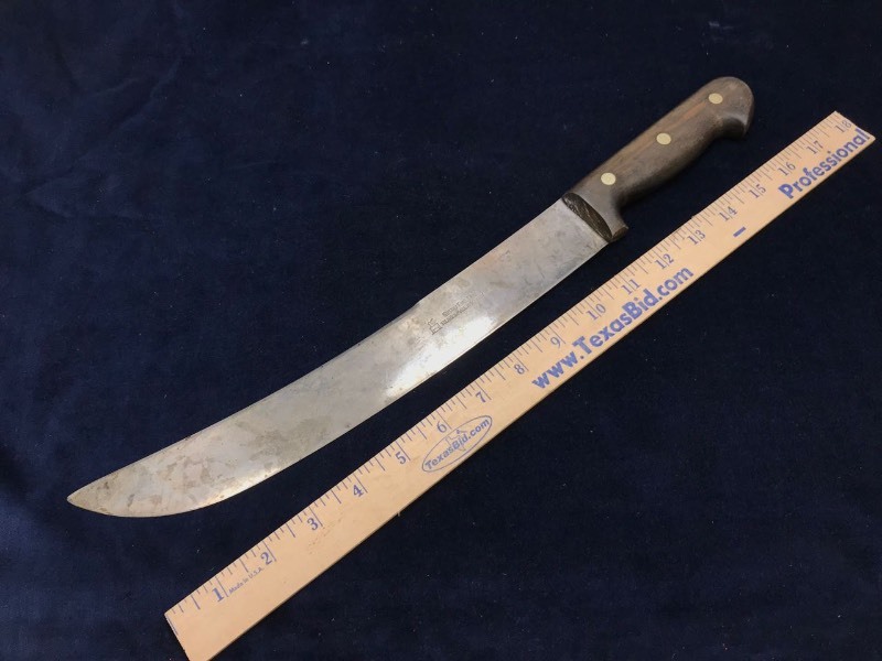 lot 243 image: Knife  Butcher, Gustav Emil Erin Solingen