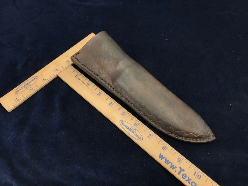 lot 278 image: Sheath  Handricksen Bladesmith, Leather, Marked 1990, Master Smith