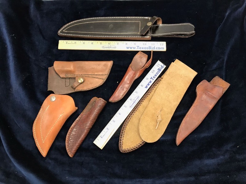 lot 285 image: (7) Asst. Hand Made Knife She