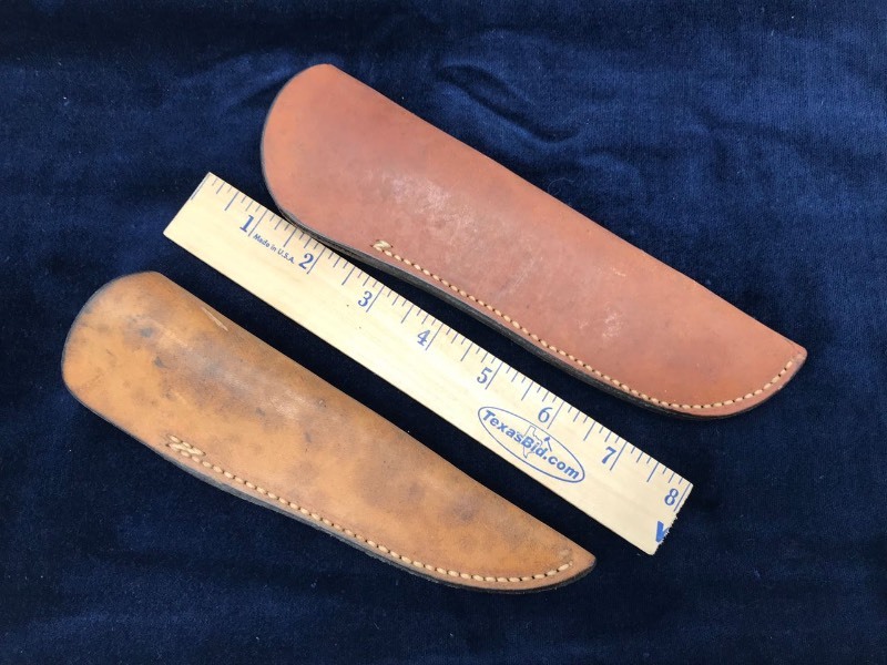 lot 282 image: (2) Sheaths  Custom, Leather