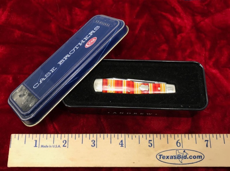 lot 316 image: Case R215 Candy Stripe 2-Blade