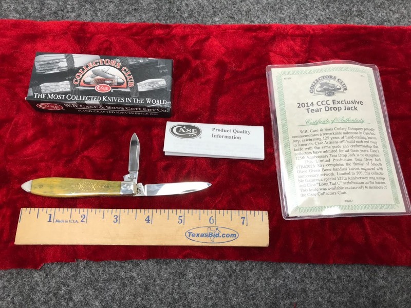 lot 319 image: Case Collectors Club 2014 Tear Drop Jack (1 of 500) C307