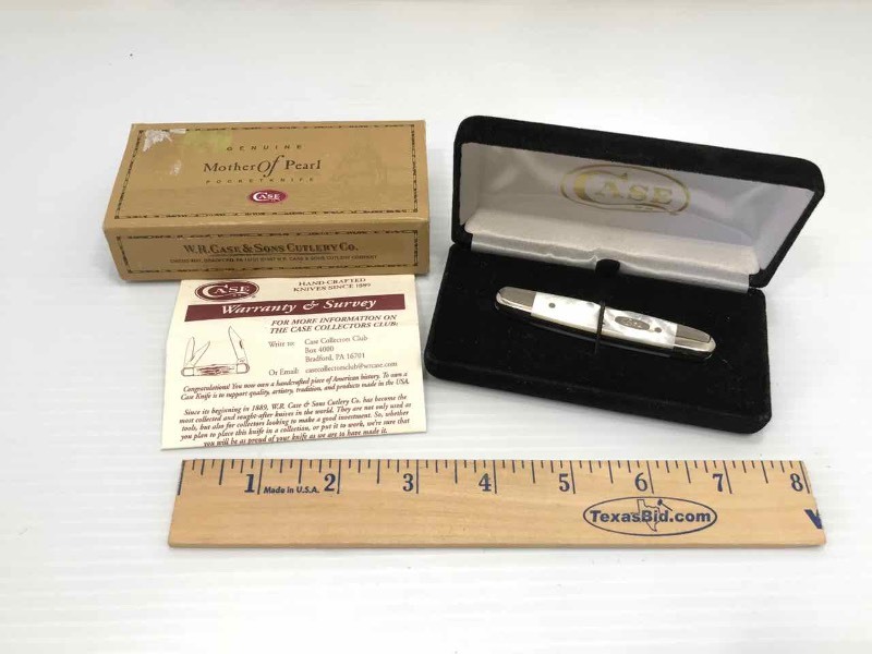 lot 327 image: Knife  Case, Mother of Pearl (08263)