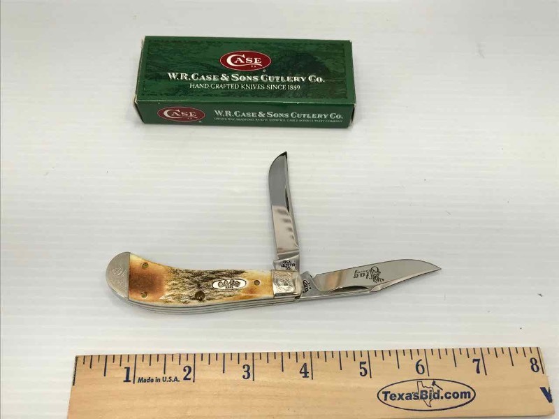 lot 331 image: Knife Case Stag TB52110