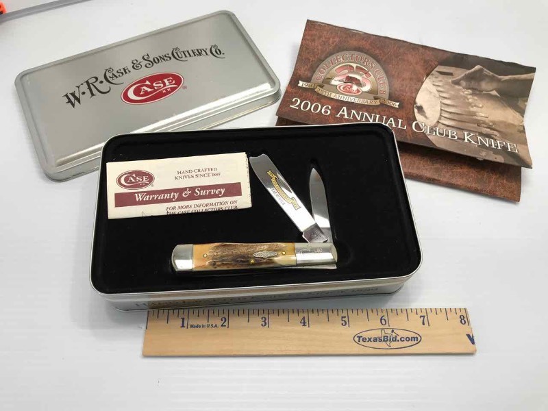 lot 367 image: Case Collectors Club  2006 Annual Knife (USA 52005RAZ SS)