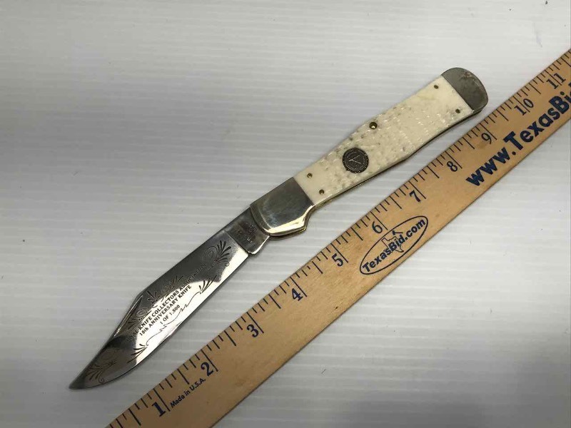 lot 398 image: NKCA Club Knife  15th Anniversary 1 of 1500 Case WC 61050 SS