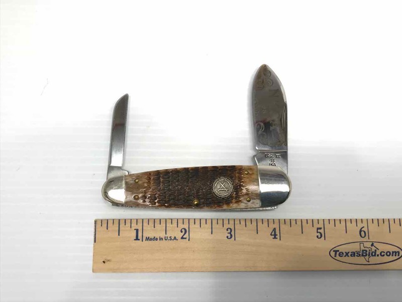 lot 412 image: NKCA Club Knife  1989 Case Rog 62070 SS