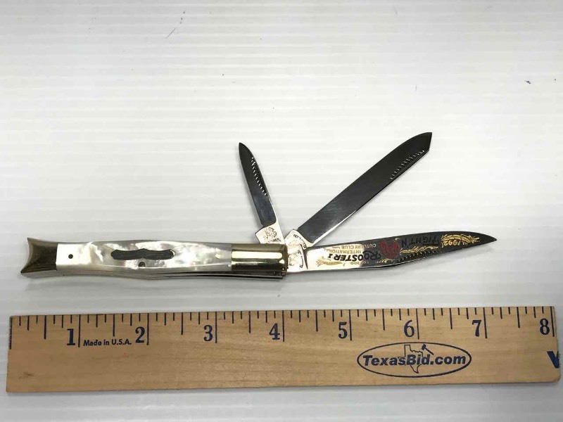 lot 429 image: Fightn Rooster Knife (Mother of Pearl)  1992 031