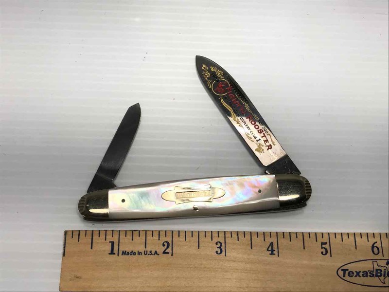 lot 430 image: Fightn Rooster Knife (Mother of Pearl)  1994 068