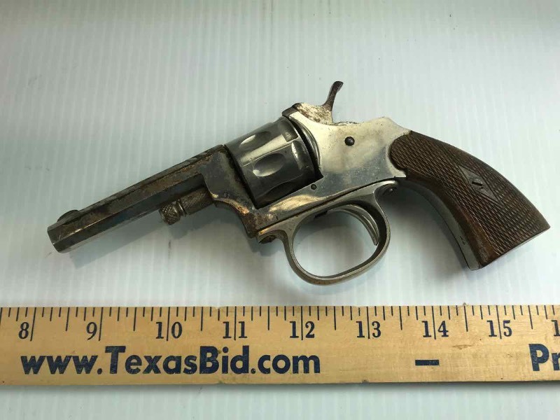 lot 588 image: Starter Pistol, Early, Nickle Plated with Handles