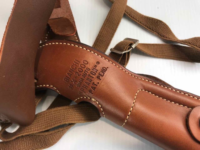 Bianchi: Leather Shoulder Holster X-2000 9mm Auto 