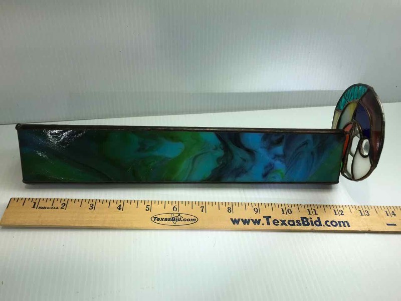 lot 608 image: Kaleidoscope Gallocolley Glass, Colley, March 81 San Antonio Texas