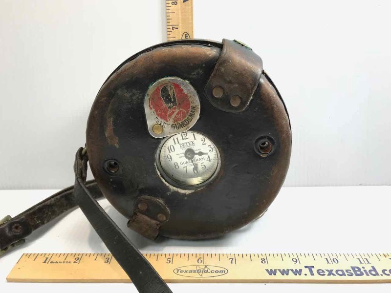 lot 619 image: Clock  A Guardsman, Detex Corporation