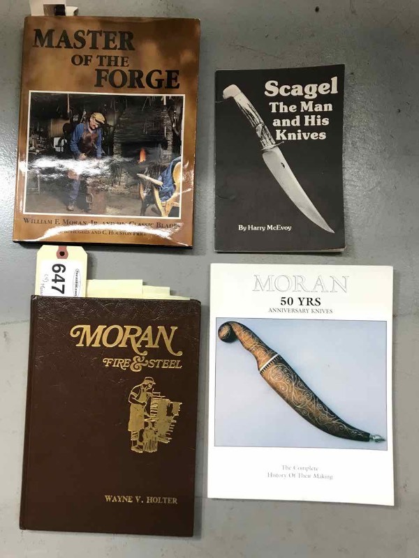 lot 647 image: (4) Books  (3) about William Moran and (1) Scagel