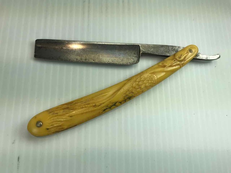 lot 730 image: Straight Razor  Cosmo Mfg. Co. Germany 5521 (Crane)