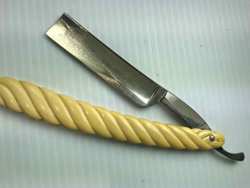 lot 753 image: Straight Razor  Shively & Gue, Train, Loupurex Ltd.