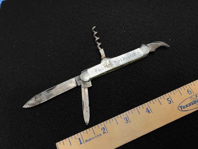 lot 550 image: Knife  Charles Freidsierk Made in Germany 3-Blade wCorkscrew