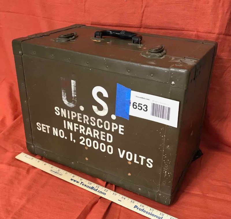 lot 653 image: Box  U.S. Sniperscope Infrared