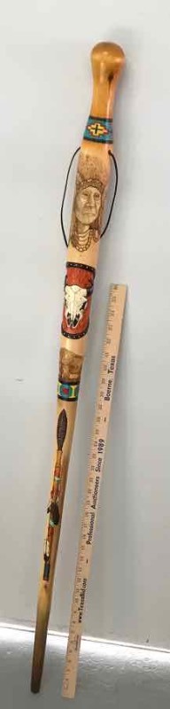 lot 692 image: Hiking Stick  Signed Elaine Ross05