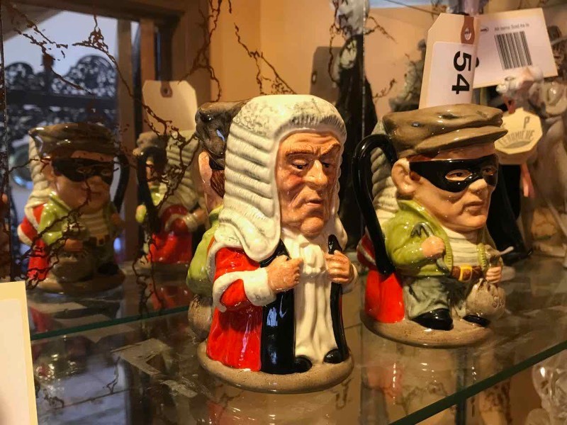 lot 54 image: (2) Royal Doulton Mugs The Judge & Thief