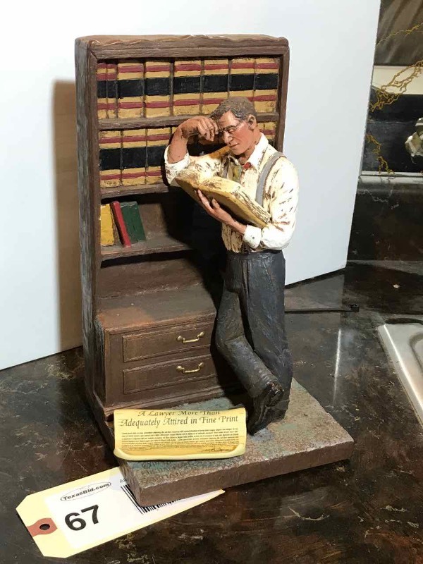 lot 67 image: Sculpture by Michael Garmin, Preparing a Case