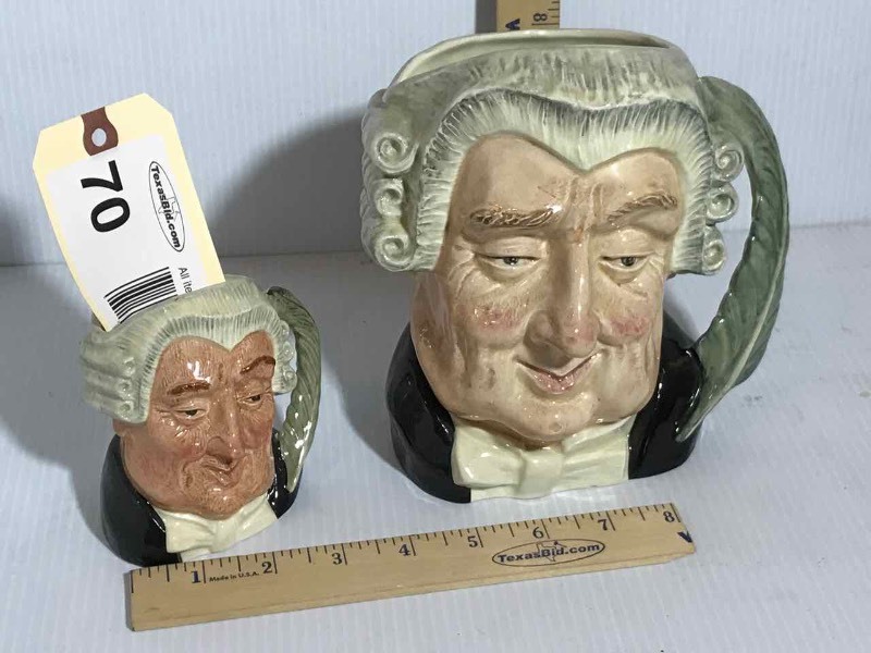 lot 70 image: (2) Royal Doulton The Lawyer
