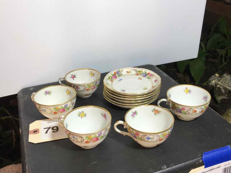 lot 79 image: Germany U.S. Zone, Schumann Bavaria Cups & Saucers