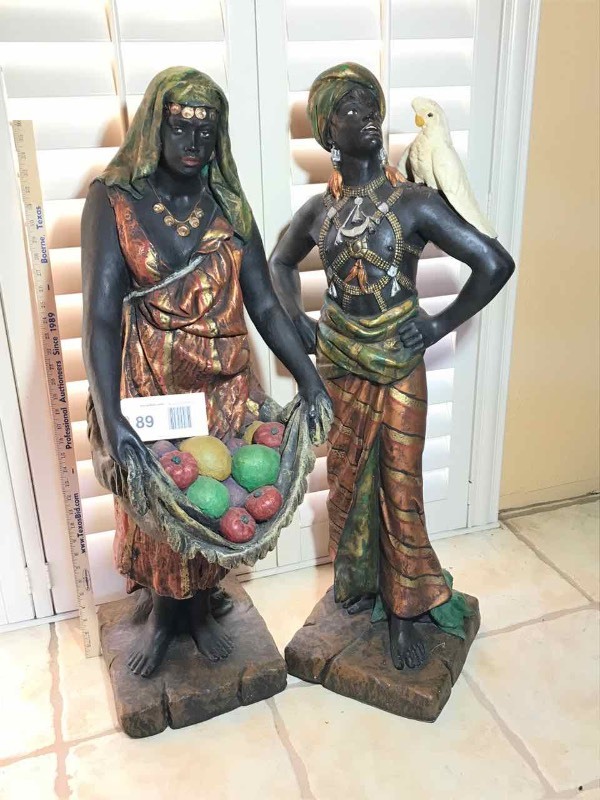 lot 89 image: (2) Statues