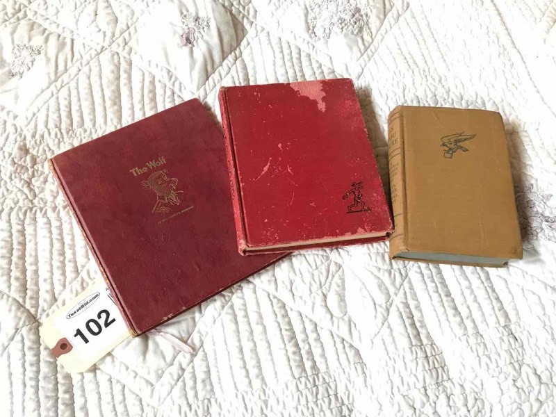 lot 102 image: (3) Books, by for about Military  As You Were, The Sad Sack, The Wolf