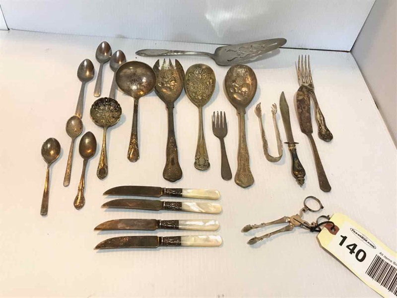 lot 140 image: Misc. Utensils for Serving (plate, stainless)