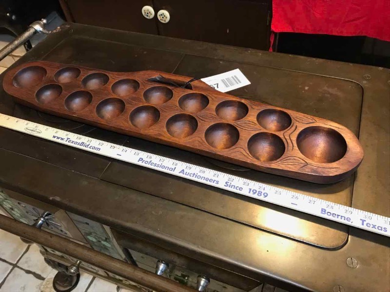 lot 167 image: Wood Dough Tray with Handle