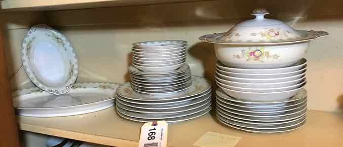 lot 168 image: Dish Set  C.P.O. (a mixed floral pattern)