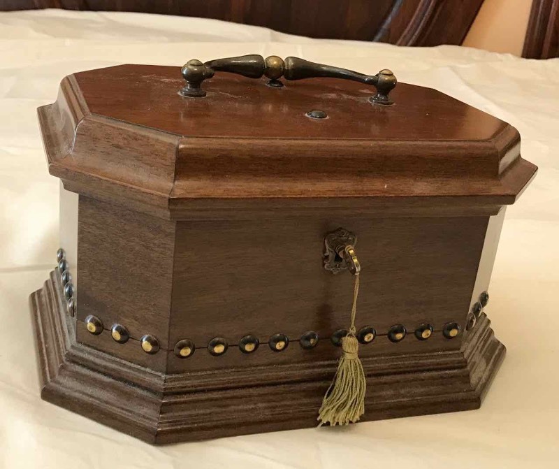 lot 483 image: Music Box Reuge Swiss Musical Movment Al Di La
