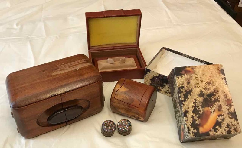 lot 484 image: (4) Asst. Jewelry Boxes